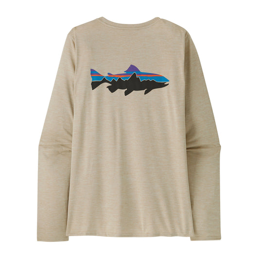 Patagonia Women's L/S Cap Cool Daily Graphic Shirt - Waters