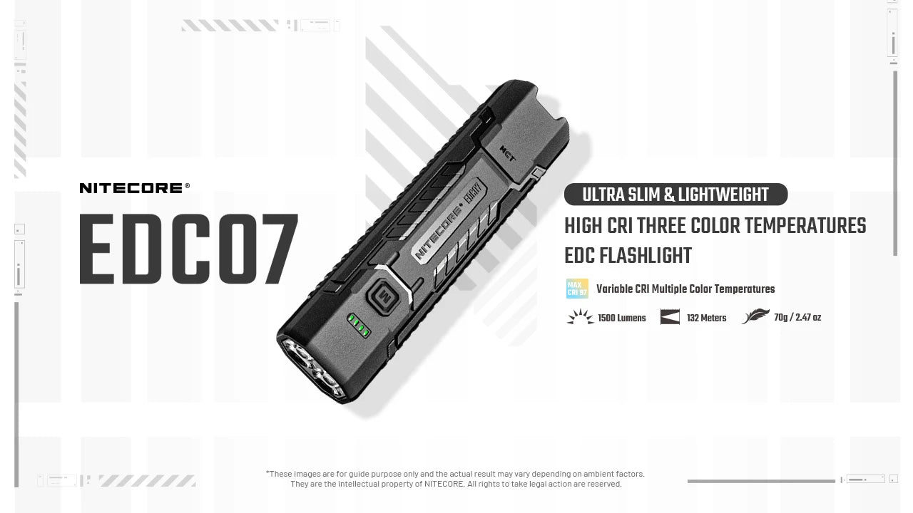 Nitecore EDC07 MCT UHE 1500L Flashlight