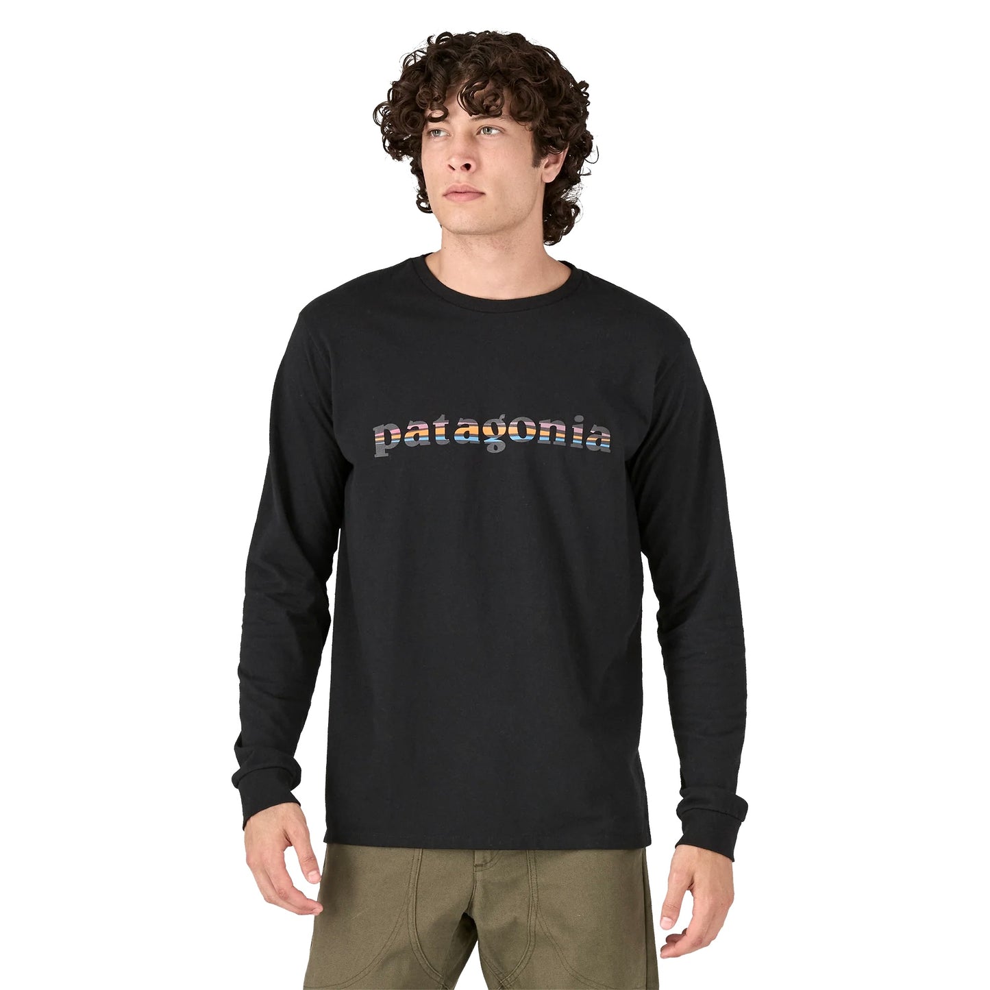 Patagonia Men's Long-Sleeved '73 Text Logo Responsibili-Tee