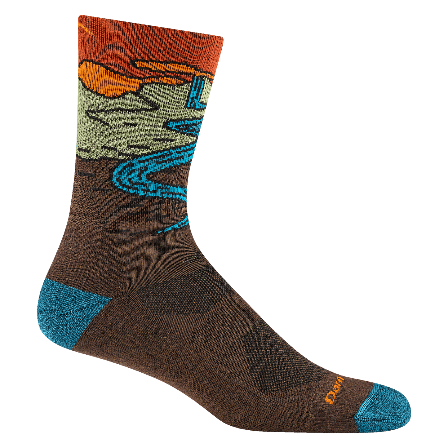 Darn Tough Men's Chasing Waterfalls Micro Crew Lightweight Hiking Sock