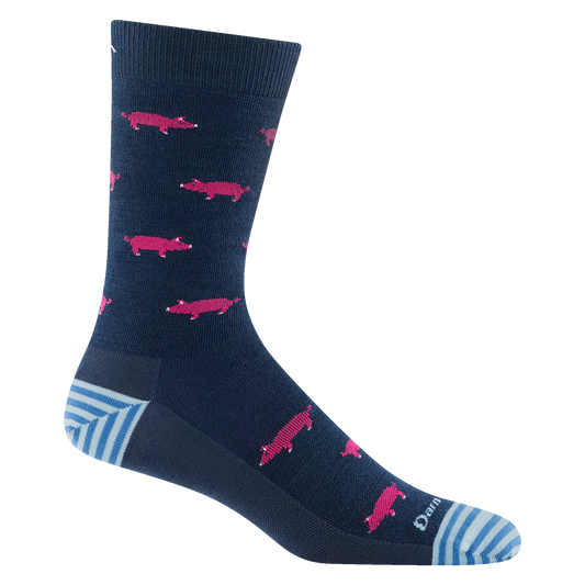 Darn Tough Men's Truffle Hog Crew Lightweight Lifestyle Socks