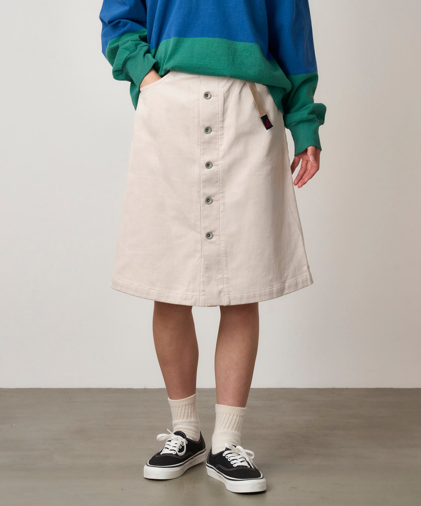 Gramicci Buttoned Down Midi Skirt