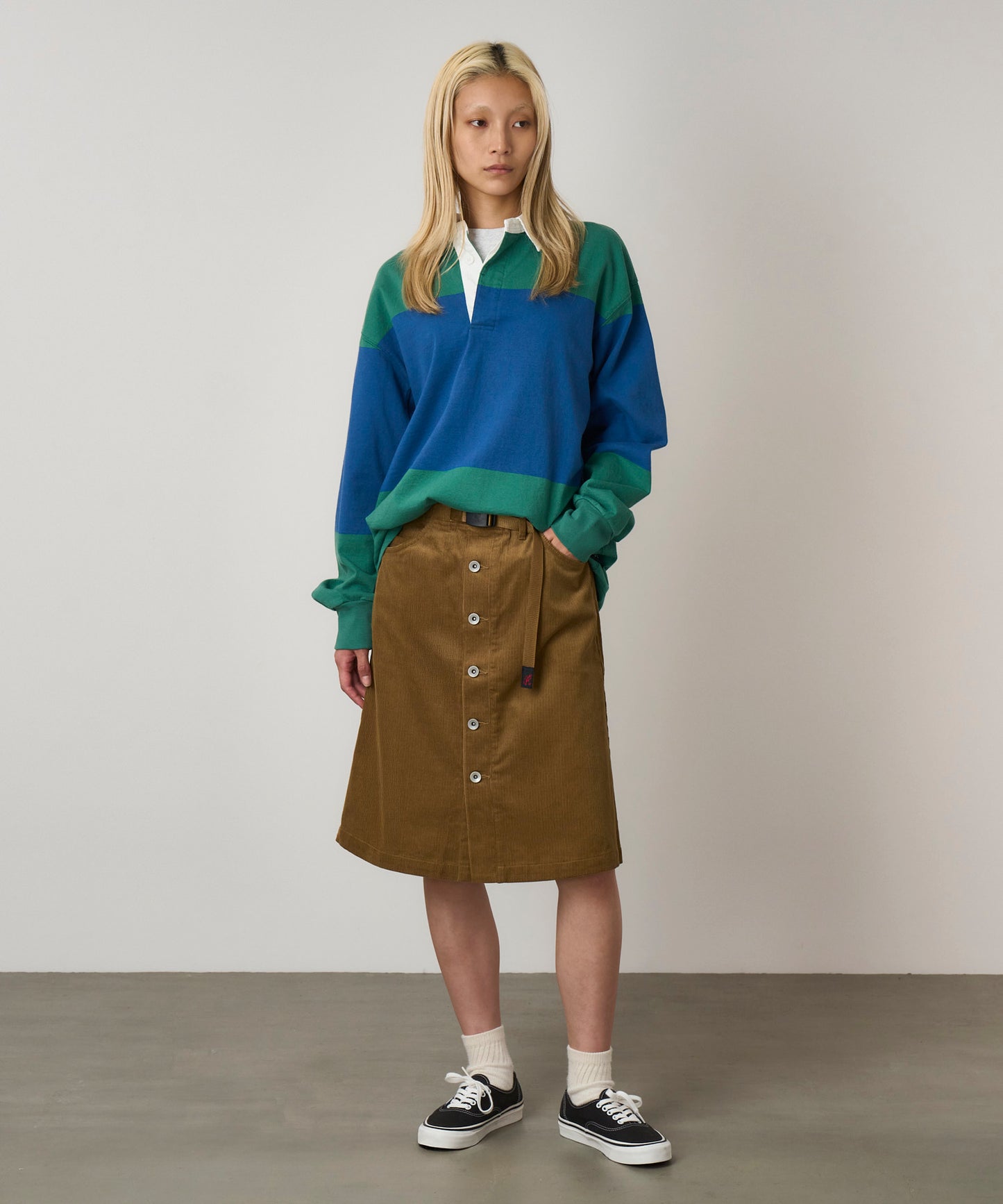 Gramicci Buttoned Down Midi Skirt