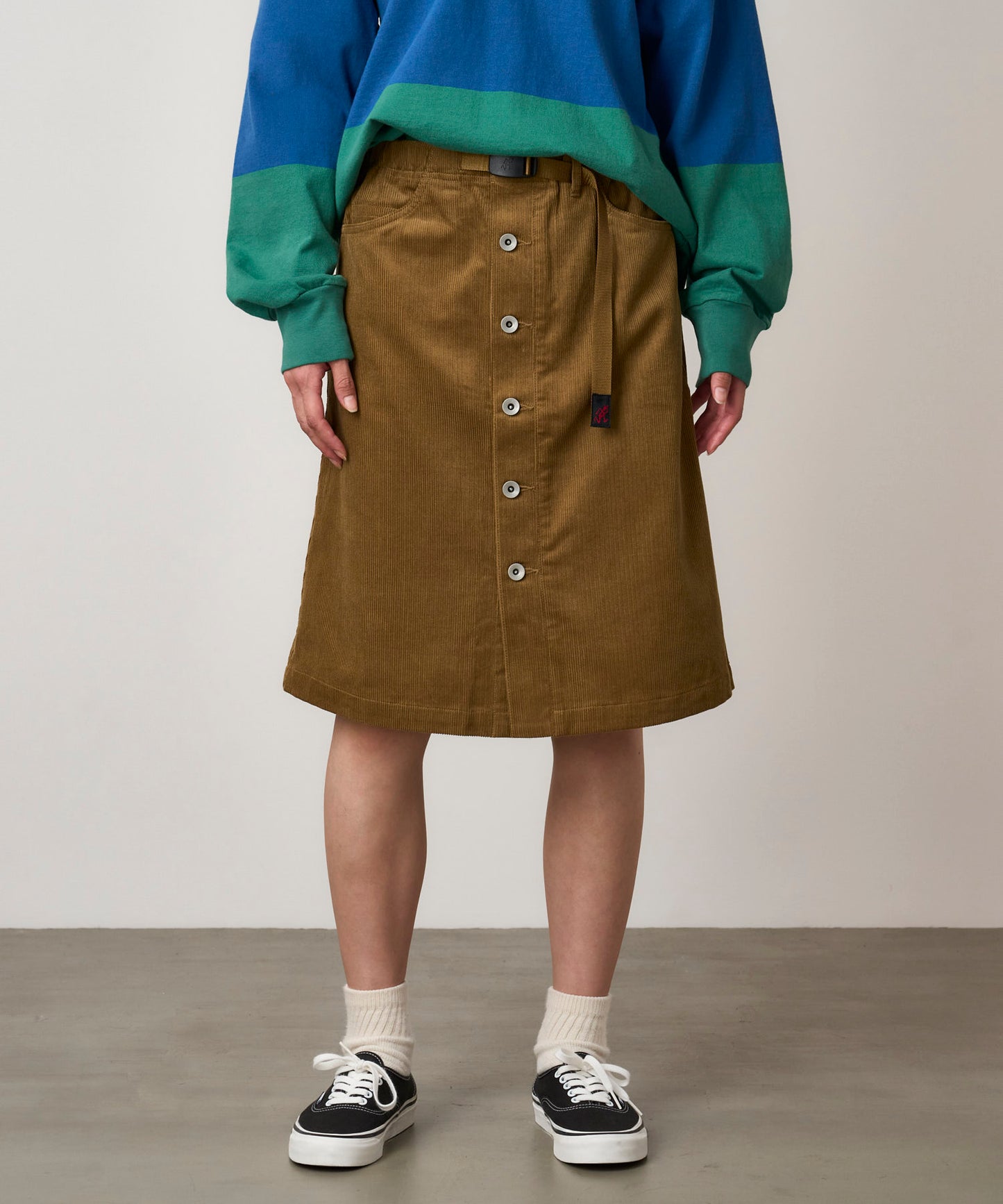 Gramicci Buttoned Down Midi Skirt