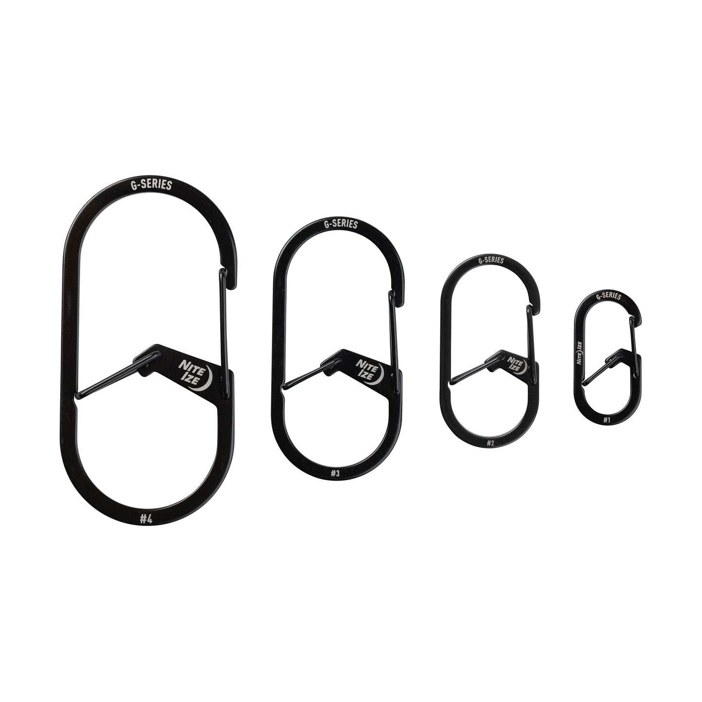 Nite Ize G-Series Dual Chamber Carabiner #3 (Black) GS3-01-R6