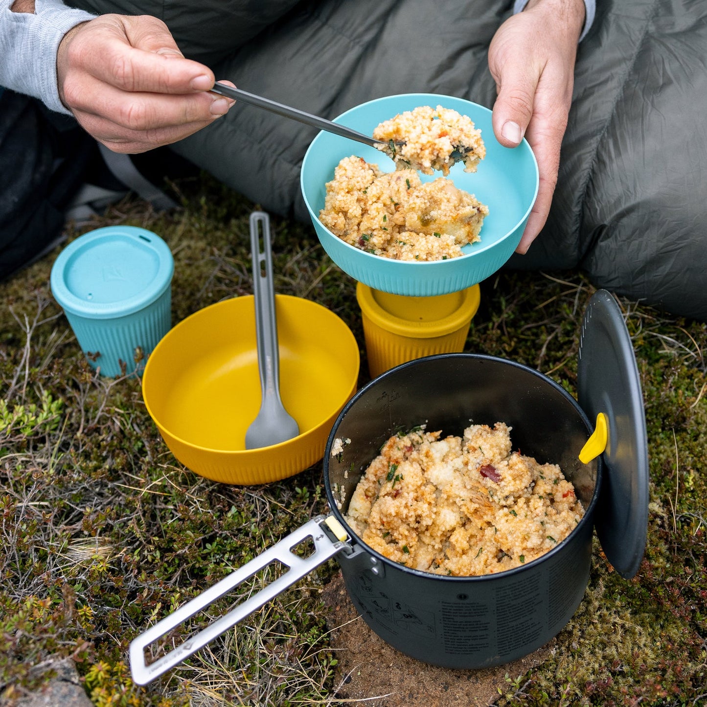 Sea to Summit Frontier UL Cutlery Set [2pc] Long Handle Spoon and Spork