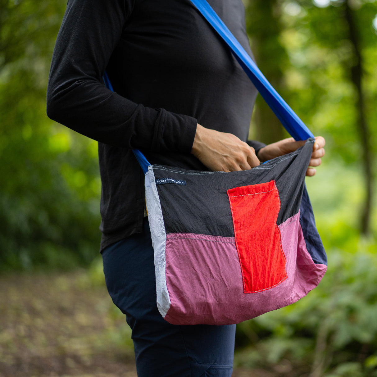 Ticket To The Moon Zipper Bag
