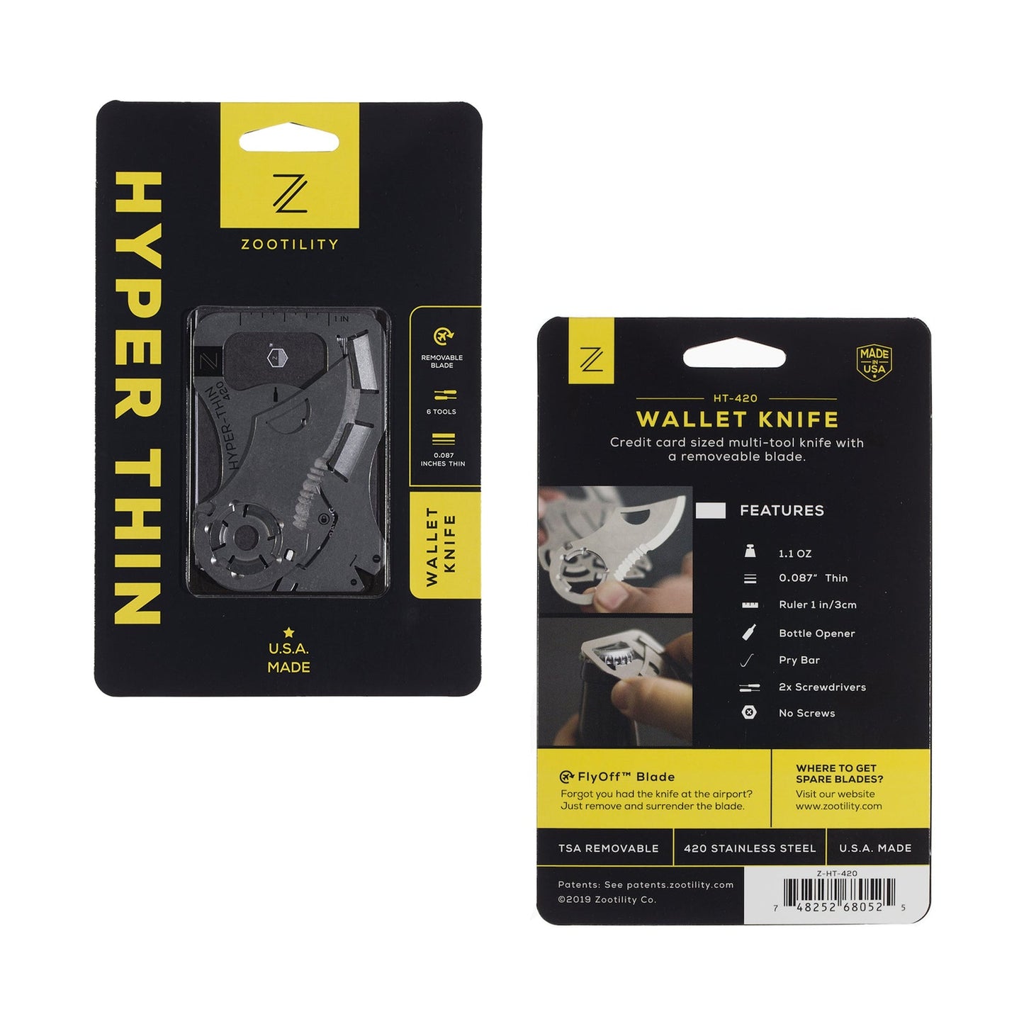 Zootility Hyper Thin Knife