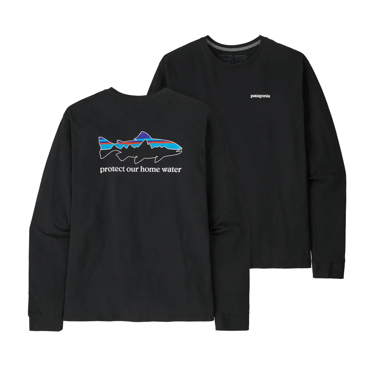 Patagonia Men's L/S Home Water Trout Responsibili-Tee
